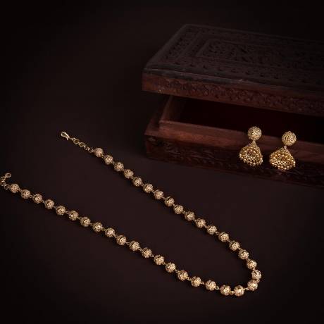 ANTIQUE GOLD NECKLACE NKAGL 016